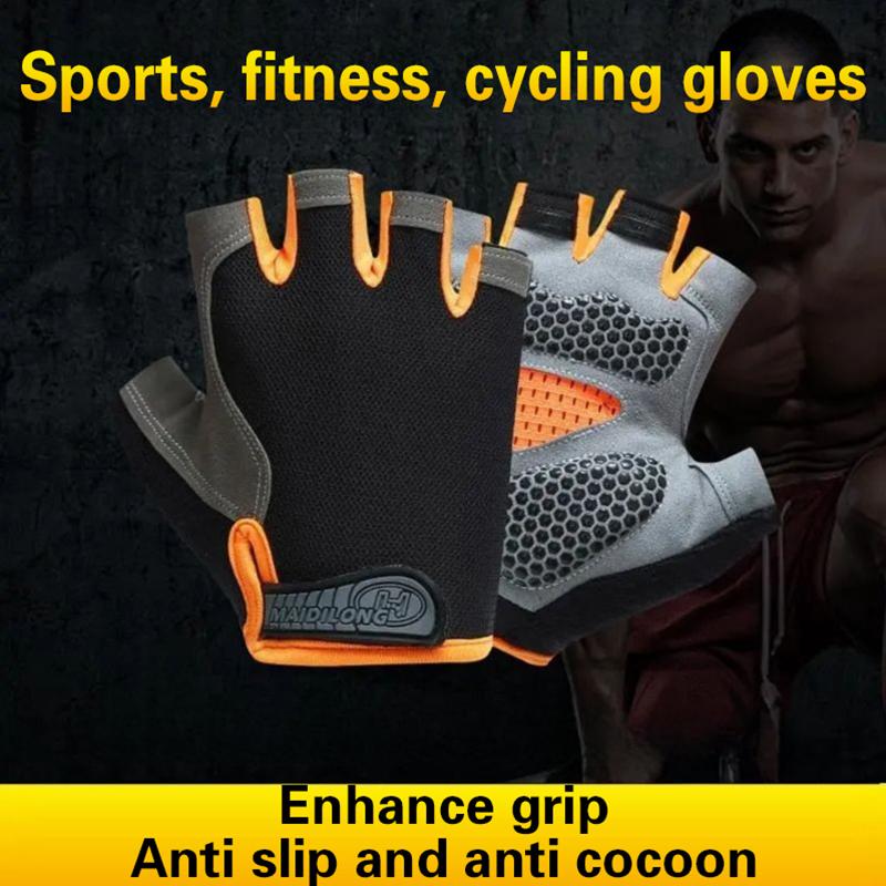 Hot Half Finger Cycling Gloves - Fingerless Glove Knit recension och pris